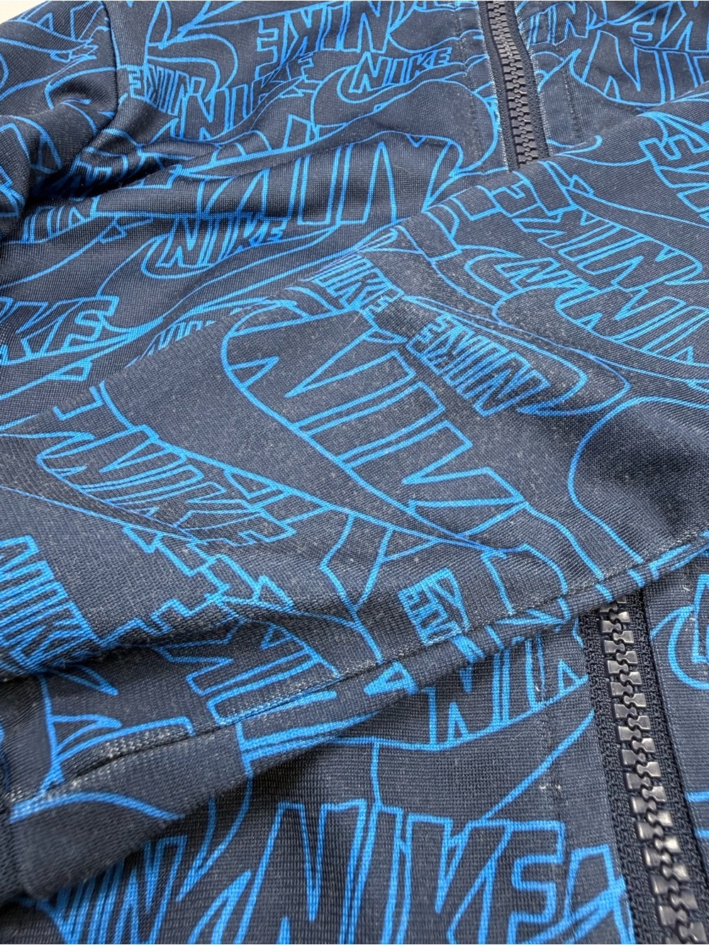 Nike Kids Navy and Royal Blue Logo Puffer Jacket - Picture 5 of 10